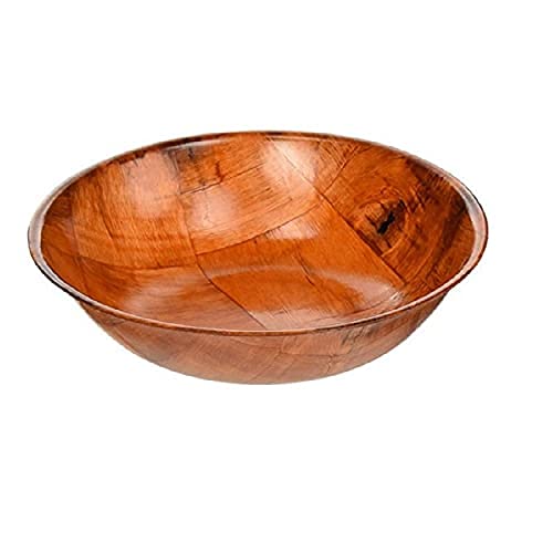 Wooden Woven Salad Bowl, Woven Wood Snack Bowls 6"-Inch, Set of 6 .,