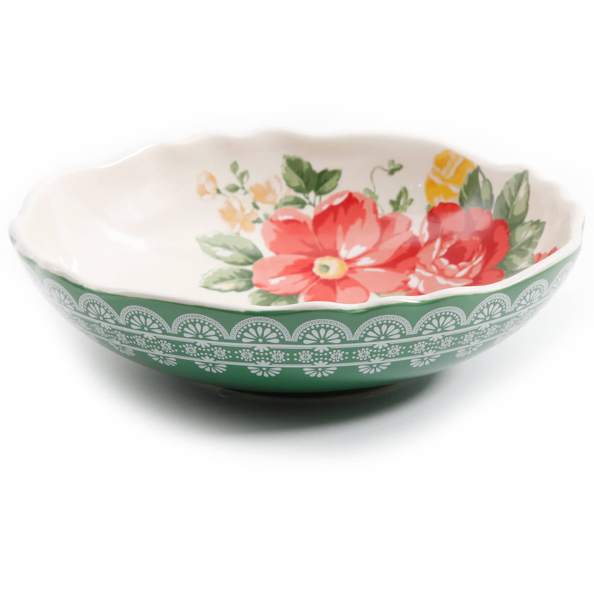 IZAB Vintage Floral 5-Piece Pasta Bowl Set