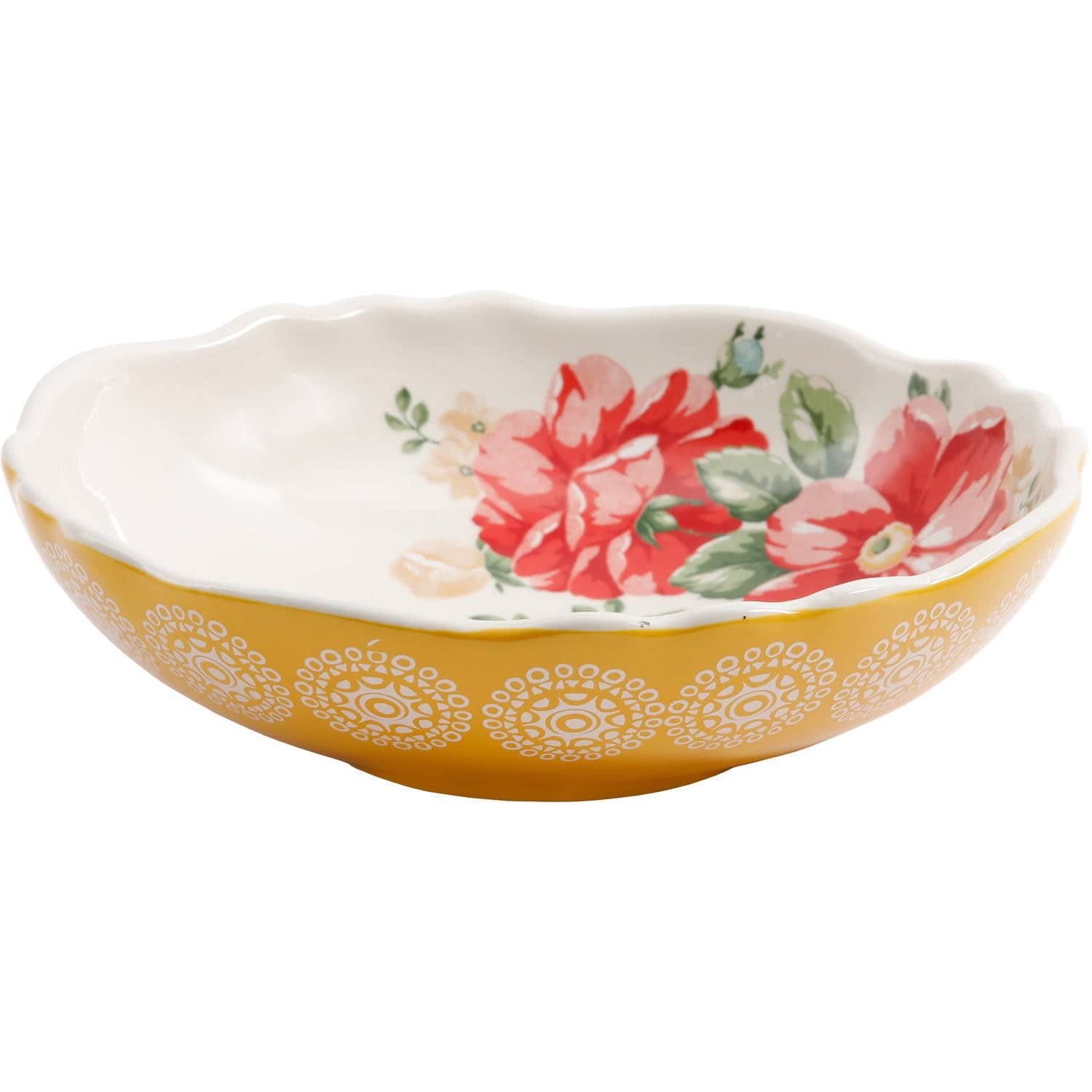 IZAB Vintage Floral 5-Piece Pasta Bowl Set