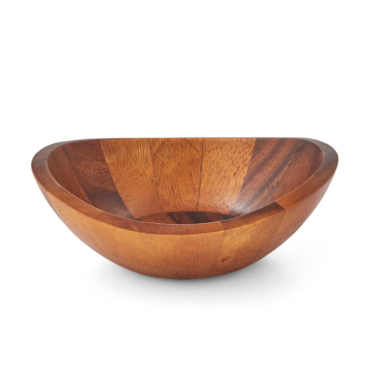 nambe Braid Salad Bowls | Set of 4 | Individual Vegetable Prep Bowls | Serve Condiments, Dip, Sauce, Nuts, Olive, Salsa | Made of Acacia Wood | Designed by Sean O’Hara