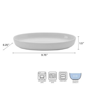 Pfaltzgraff Burrito Oval Set of 2 Bowls, 9.75-Inch, White