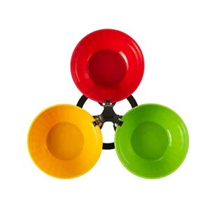 Arrow Home Products C 3 Piece Fiesta Server Bowl, Multicolor