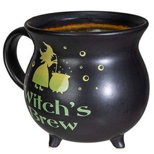 Pacific Giftware Witch's Brew Cauldron Ceramic Porcelain Coffee Mug Soup Bowl 32 fl oz