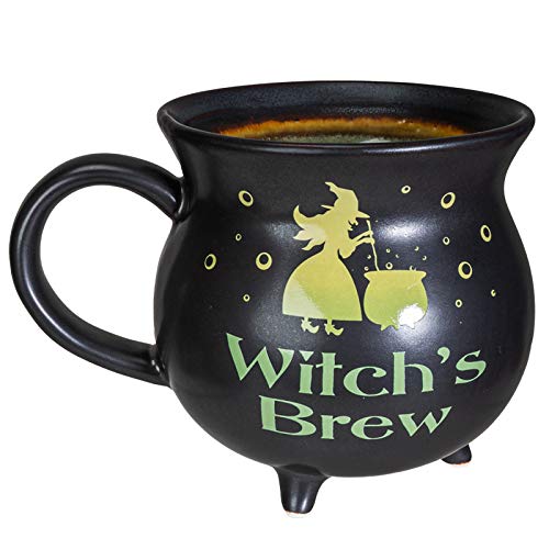 Pacific Giftware Witch's Brew Cauldron Ceramic Porcelain Coffee Mug Soup Bowl 32 fl oz