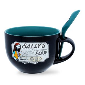 disney the nightmare before christmas sally's sleepy time ceramic soup mug