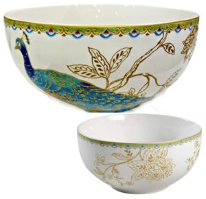 222 fifth replacement 5.5 " diameter salad cereal bowl peacock garden (quantity: 1 new bowl)