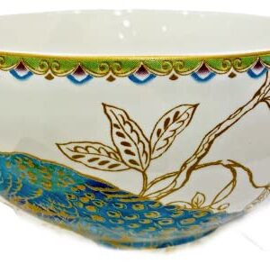 222 Fifth Replacement 5.5 " Diameter Salad Cereal Bowl PEACOCK GARDEN (quantity: 1 New Bowl)