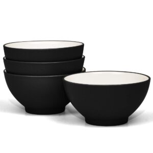noritake colorwave graphite bowl, rice, 5 3/4", 20 oz., set of 4 in black/graphite