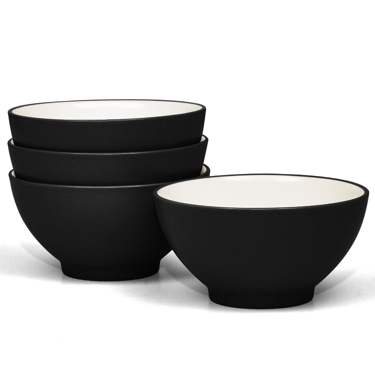 Noritake Colorwave Graphite Bowl, Rice, 5 3/4", 20 oz., Set of 4 in Black/Graphite