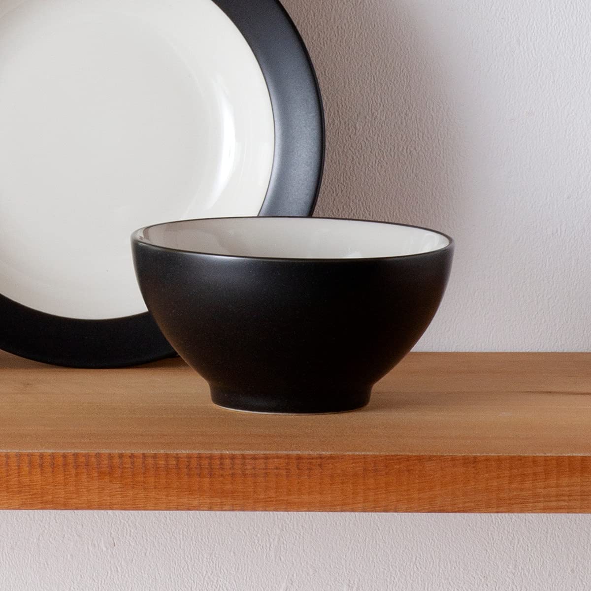 Noritake Colorwave Graphite Bowl, Rice, 5 3/4", 20 oz., Set of 4 in Black/Graphite