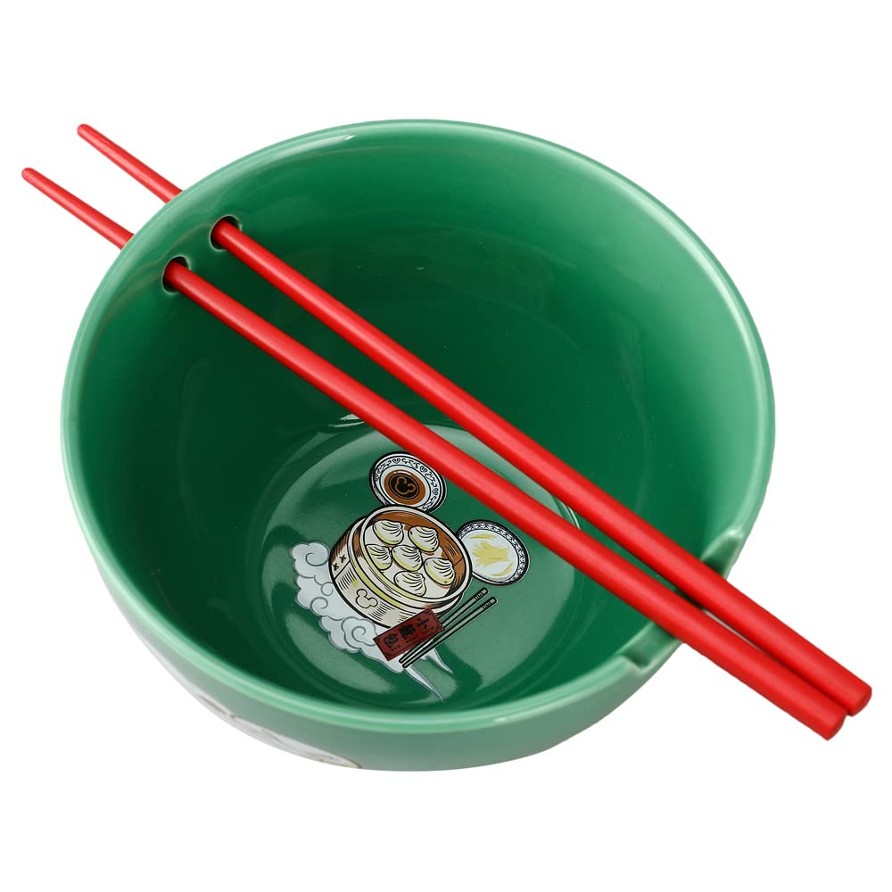 Bioworld Disney Mickey & Minnie 20 oz Ramen Bowl with Chopsticks