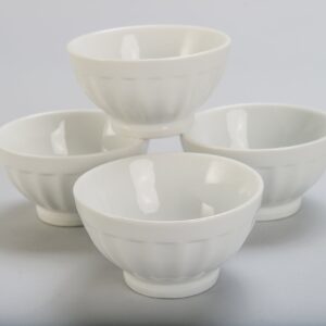 BIA Cordon Bleu 16-Ounce Fluted Bowl, Set of 4, White (900107S4SIOC)