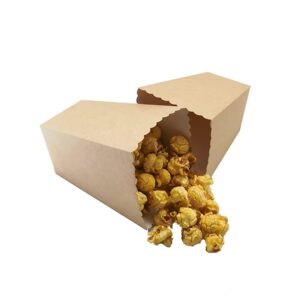 UUYYEO 20 Pcs Kraft Paper Popcorn Boxes Bags Buckets French Fries Cups Candy Snack Holder Containers for Carnival Party Movie