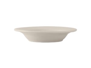 tuxton china tre-105 pasta bowl, 16 oz., 10-1/2" dia. x 1-5/8" h, round, microwave & dishwasher safe, oven proof, fully vitrified, ceramic, reno/nevada, american white/eggshell, pack of 12