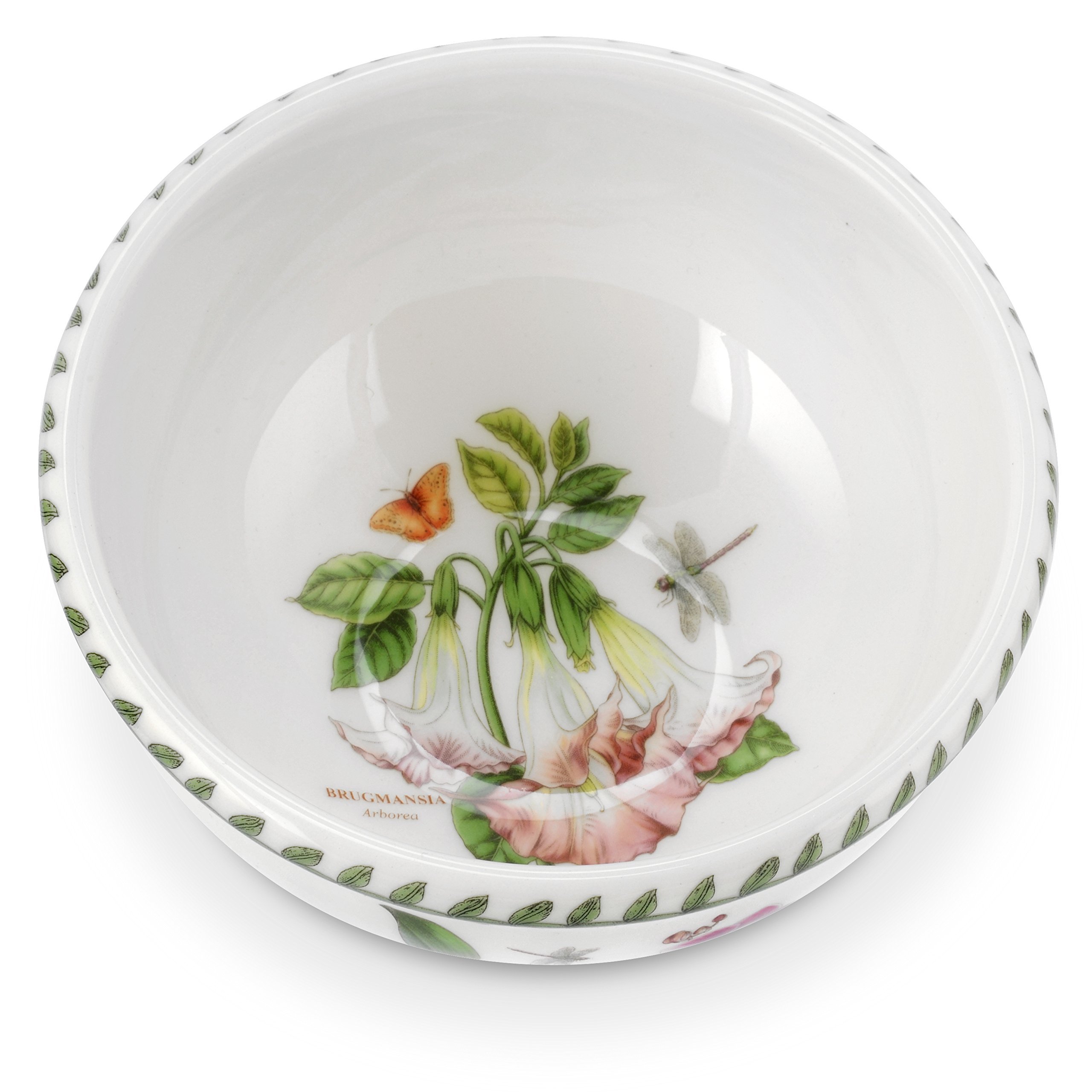 Portmeirion Exotic Botanic Garden 5.5” Individual Fruit Salad Bowl with Arborea Motif | Dishwasher, Microwave, and Oven Safe | For Cereal, Breakfast, or Dessert | Made in England