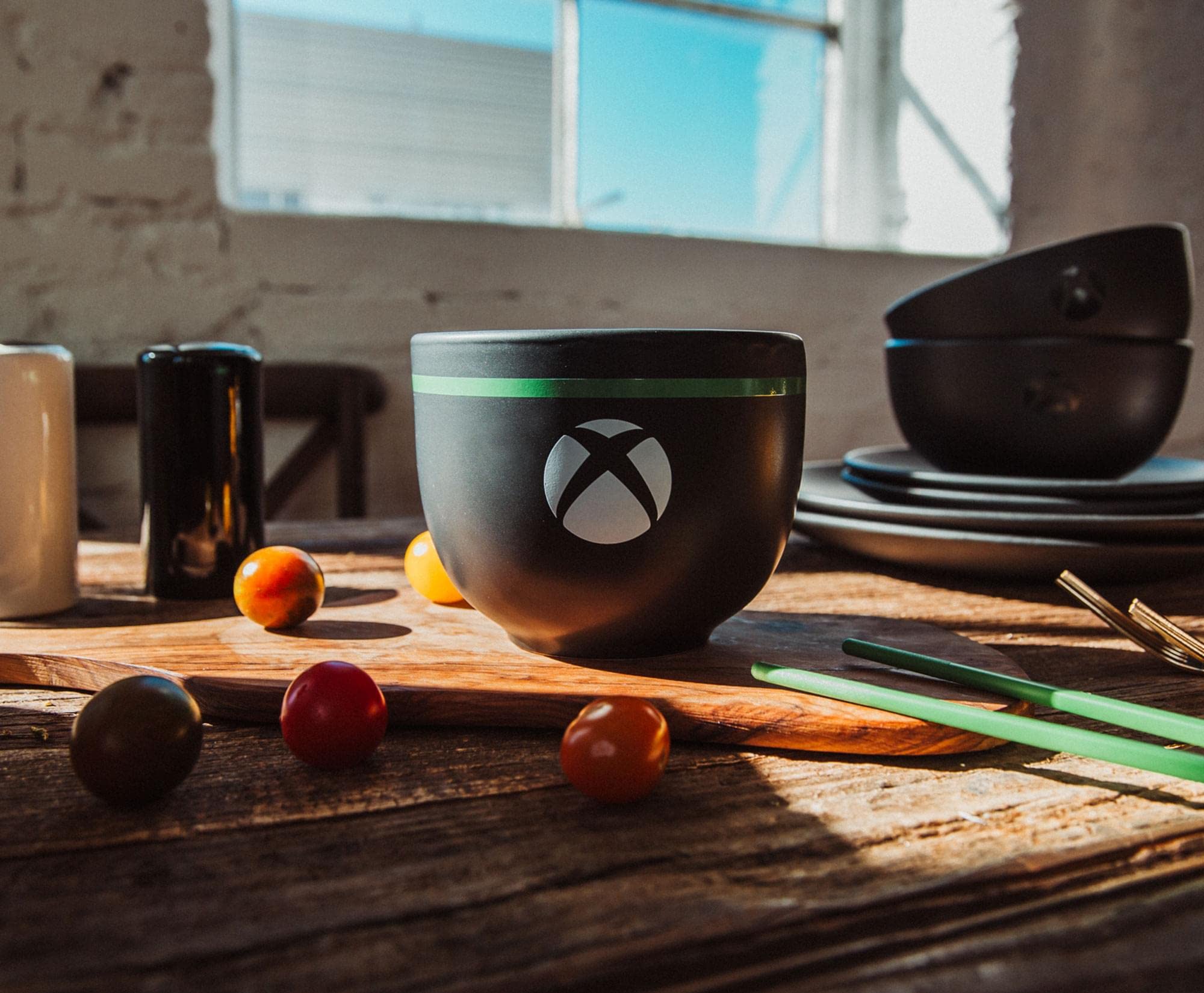 Ukonic Xbox Series X Logo 20-Ounce Ramen Bowl and Chopstick Set