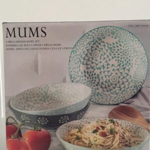 Baum Mums 4-Piece Dinner Bowl Set