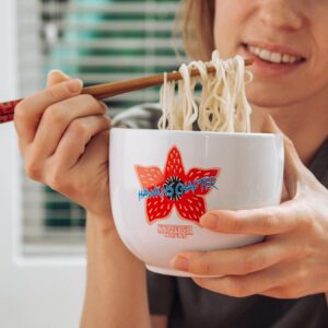 Stranger Things Demogorgon Hunting Crew 20-Ounce Ramen Bowl and Chopstick Set