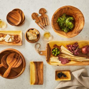 Sur La Table Acacia Wood Salad Bowl