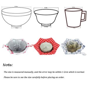 MHTTEC Bowl Holder for Hot Food Large Bottom Bowl Huggers Microwave Safe Holders Soft Soup Bowl Holder Cozy for Kitchen