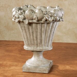 touch of class fruit basket decorative tabletop centerpiece natural 10" wx6 dx11 h