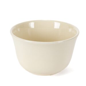 GG Collection Cream Ceramic Bowl and Lid with Detailed Ornate Acanthus Leaf Motif Base