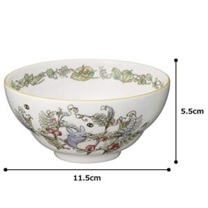 Noritake TT97890/4924-11 My Neighbor Totoro Rice Bowl, 9.2 fl oz (260 cc), Microwave Safe, 1 Piece, Bone China