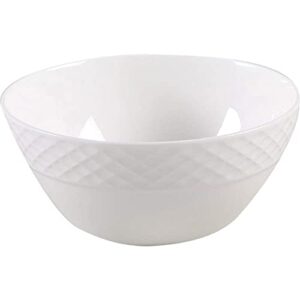 mikasa trellis white soup cereal bowl