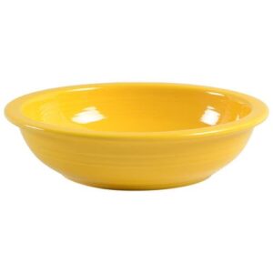 homer laughlin fiesta daffodil ceramic pasta bowl