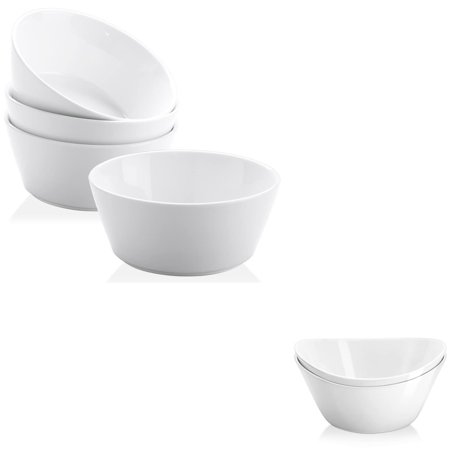 Yedio 40 oz Salad Bowls 32 oz Porcelain Bowls