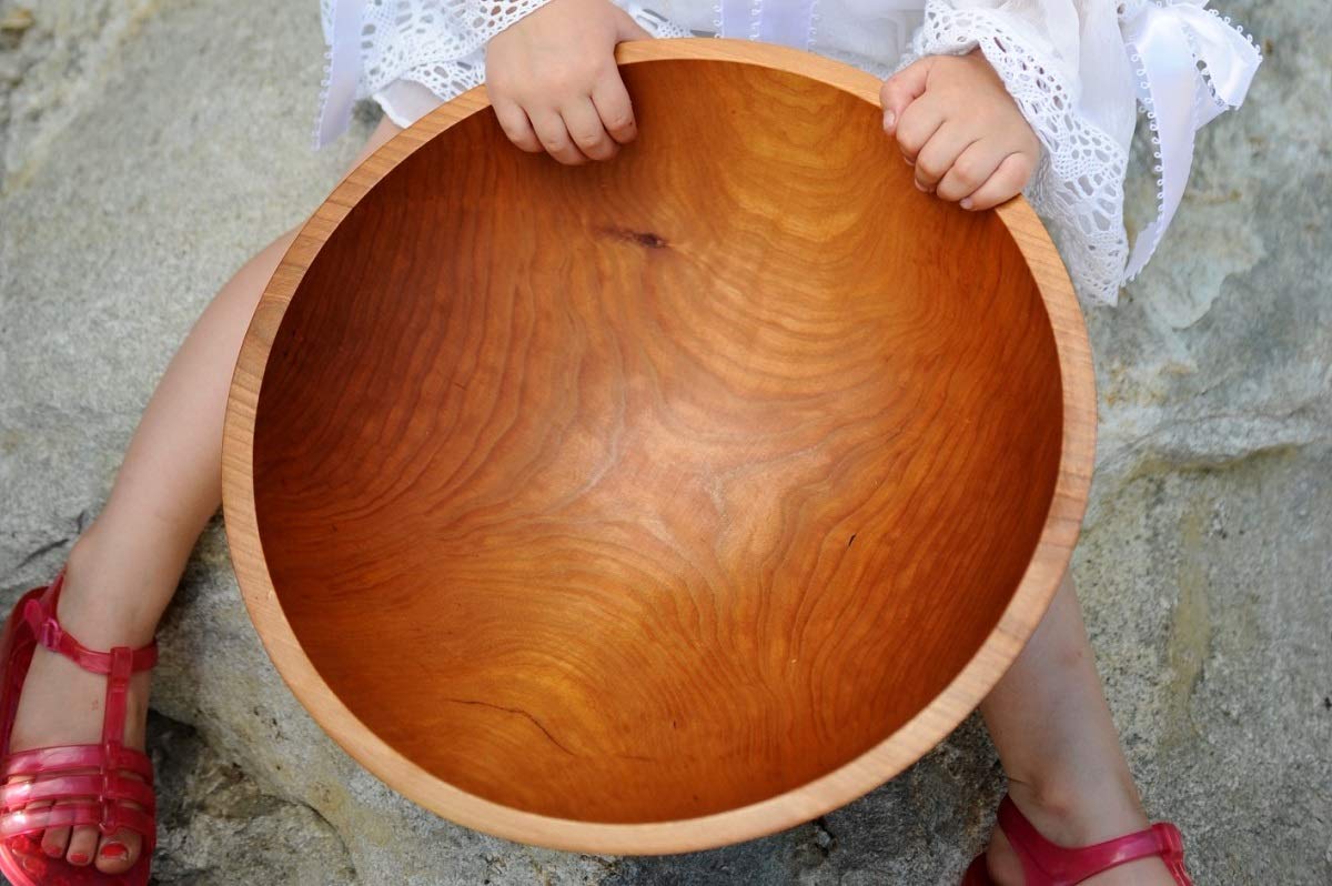 Extra Large Handmade Wood Salad Bowl Salad Lovers Gift