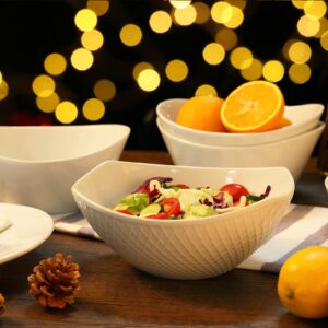 Yedio 40 oz Salad Bowls 3 Tier Serving Tray