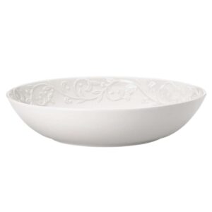 lenox opal innocence carved pasta bowl, 1.20 lb, white