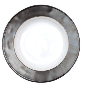 Juliska Emerson White/Pewter Pasta/Soup Bowl