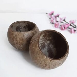 Coconut Bowl, Coconut Shell, Burr Free Coconut Bowl Set, Natural Coconut Bowls, Homemade storage bowl, Coconut Bowls, Organic Salad Bowls, Home decor