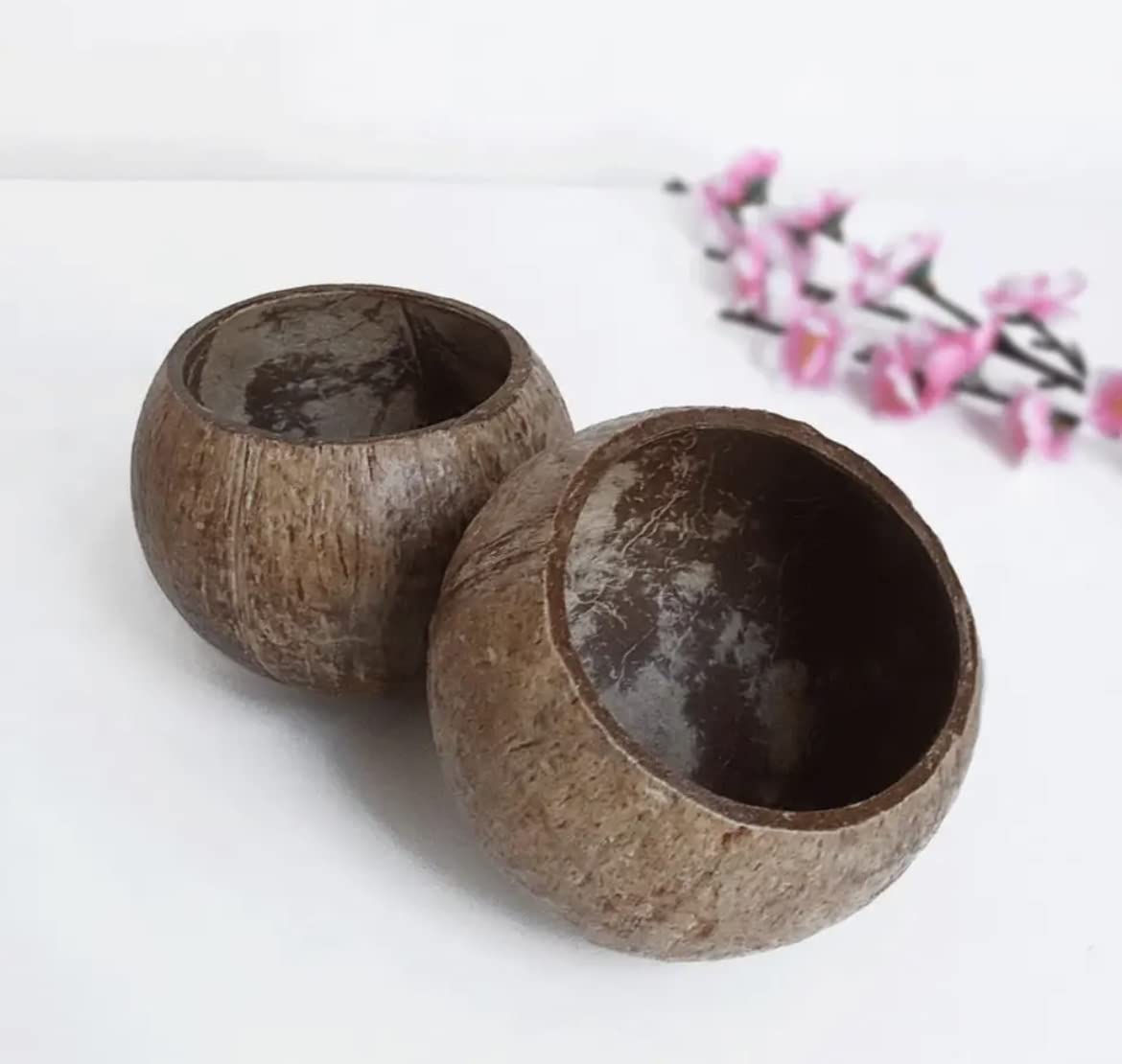 Coconut Bowl, Coconut Shell, Burr Free Coconut Bowl Set, Natural Coconut Bowls, Homemade storage bowl, Coconut Bowls, Organic Salad Bowls, Home decor