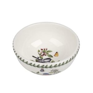 Portmeirion Botanic Garden Birds | Set of 6 Assorted Bird Motifs Fruit Bowls for Breakfast and Desserts | 5.5 Inch Made of Fine Earthenware | Dishwasher and Microwave Safe | Made in England