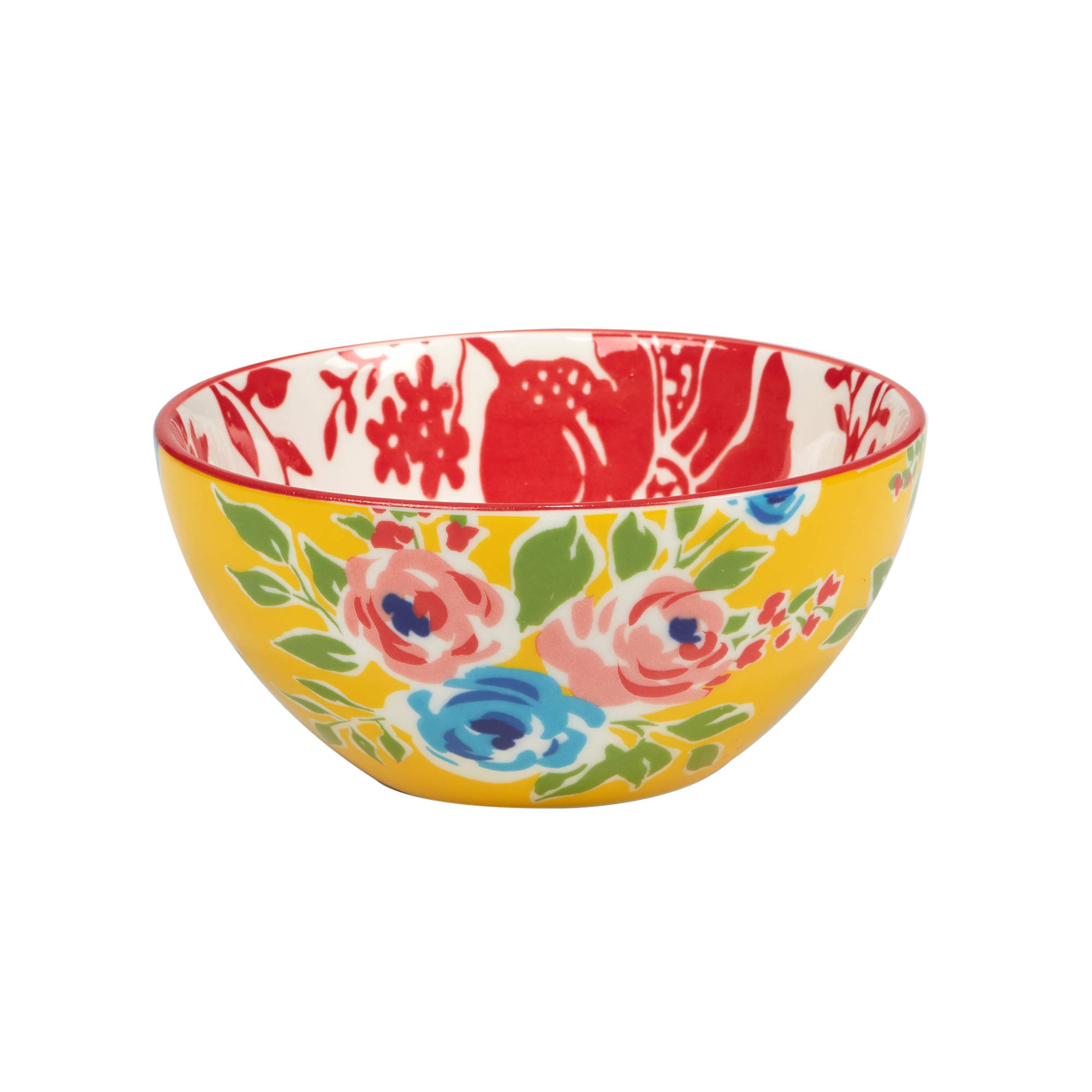 Certified International Damask Floral 6.25"All Purpose Bowls, Set of 6 Assorted Designs,