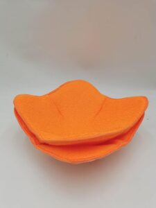 set of 2 orange microwave bowl cloth hot pads pot - good kitchen accessories bowl holder to protect your hands from hot dishes and heating soup - microwave bowls that don't get hot for polyester plate