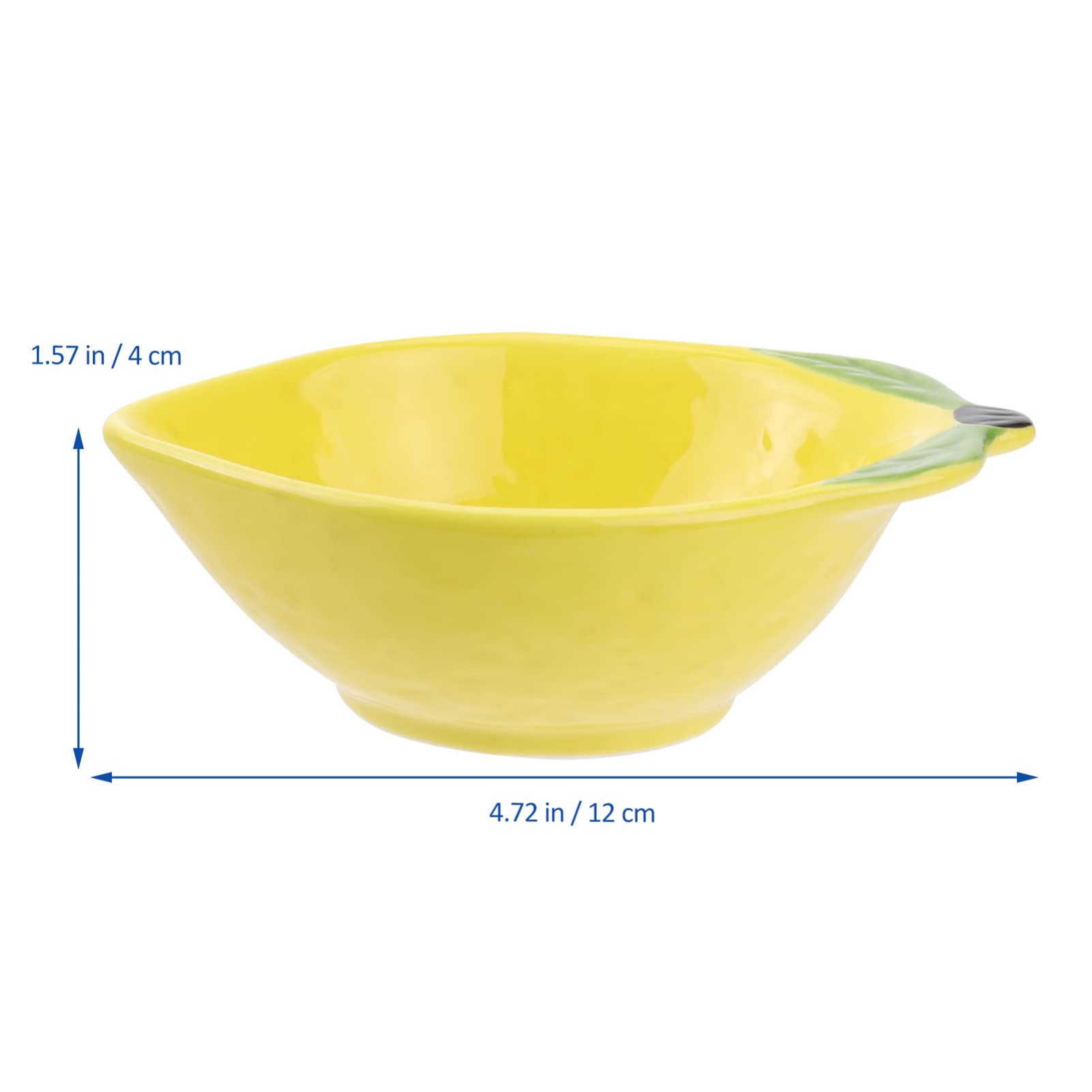 Housoutil Lemon Shaped Bowl Fruit Design Bowl 3D Fruits Foods Platter Lemon Bowl Foods Serving Container for Snacks Dessert Salad Rice Cake Pudding Candy Yellow Sauce Bowls