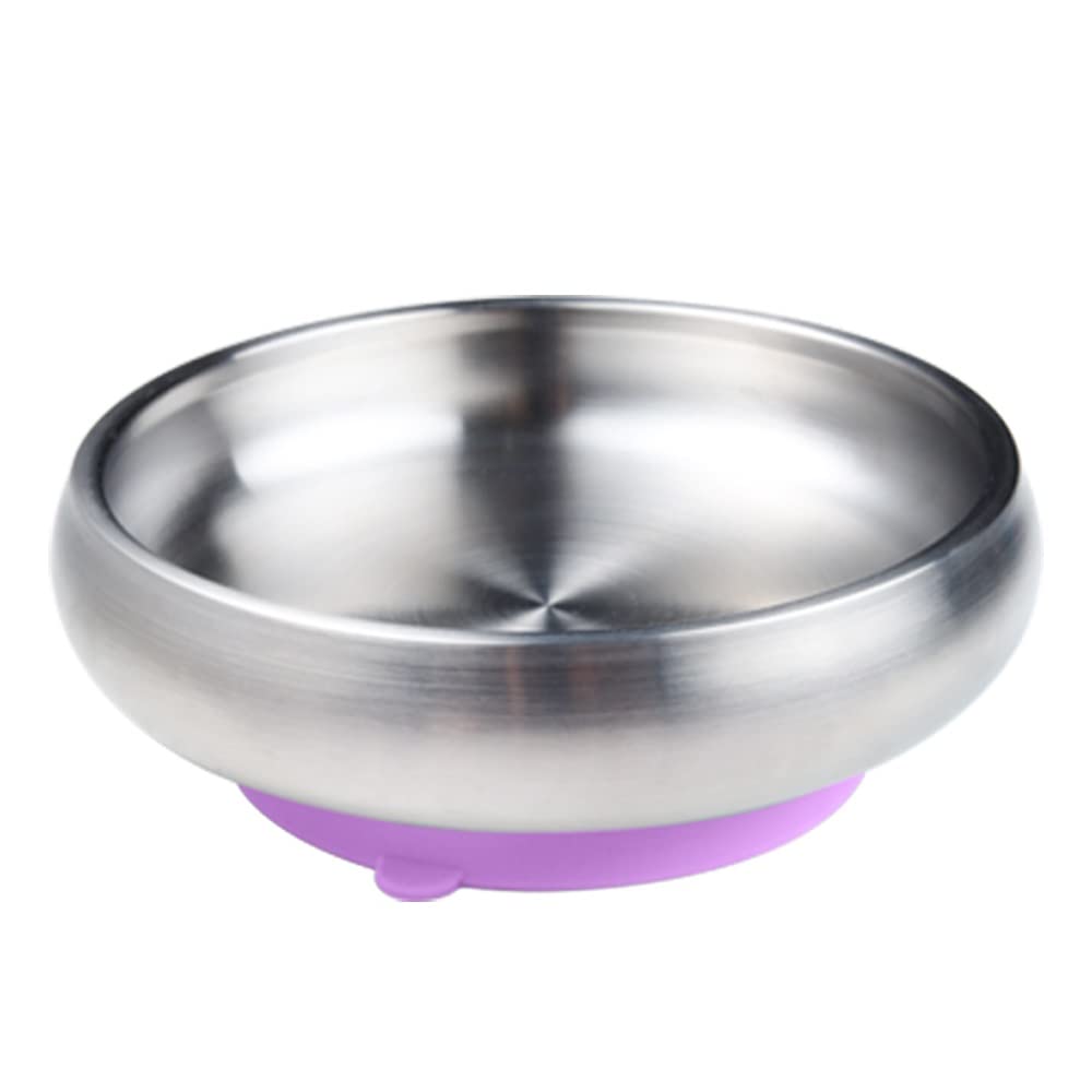 Fgomama x Little.b Double-Walled 18/10 Stainless Steel Cereal Bowl with Suction Base | 20oz / 600ml (pink)