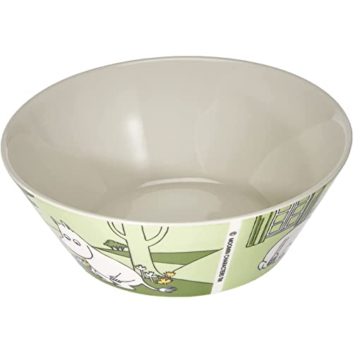 ARABIA Moomin 1027429 Bowl Plate, 5.9 inches (15 cm), Classic, Moomin Green