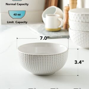 LE TAUCI Cereal bowls 6 inch + Small Bowls 4.5 inch +Cereal bowls 7 inch, Arctic White