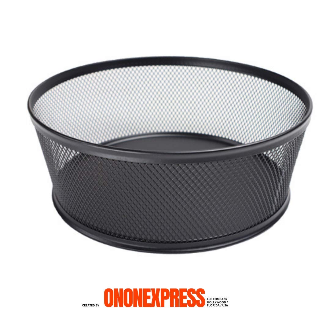 ONONEXPRESS Metal Series Modern Style Snack/Burger/Chips/Popcorn Service Box/Containers/Bowls/Tray Set for Movie Theater Night (BASKET 11.81 INC)