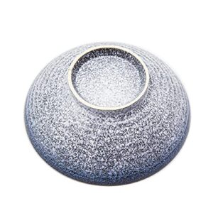 Moon Market 9-inches Large Ceramic Japanese Ramen Bowl Set of 2, Blue
