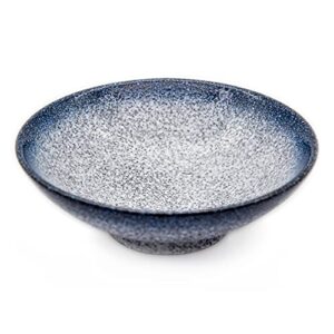 Moon Market 9-inches Large Ceramic Japanese Ramen Bowl Set of 2, Blue