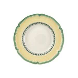 villeroy & boch french garden vienne rim soup, 9 in, white/multicolored