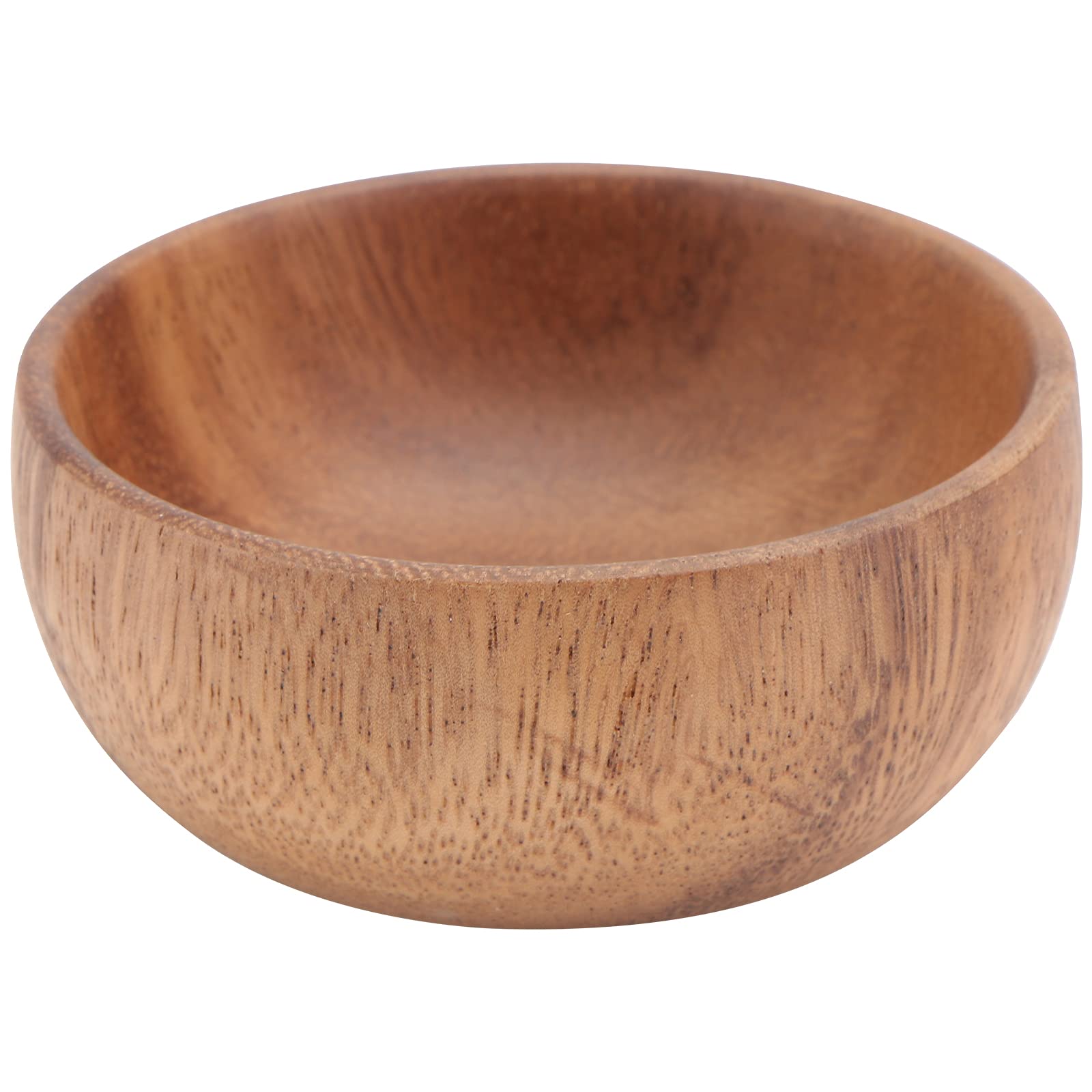 Angoily Round Acacia Wooden Bowl 3 inch Handmade Calabash Bowl Small Wooden Bowl Perfect for Nuts, Candy, Appetizer, Snacks, Olive and Salsa