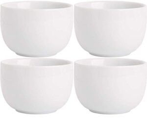 home essentials 15237 fiddle and fern round bowl mini taster, set of 4, 3-inch long
