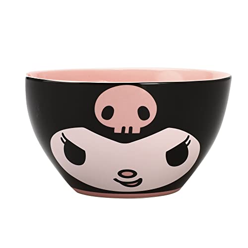 Bioworld Sanrio Kuromi 20 oz Ramen Bowl With Chopsticks